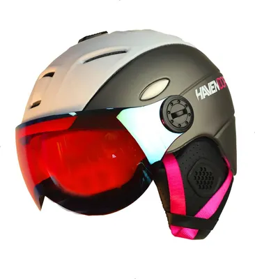 Produktbild von Haven Ski und Snow Board Helm Doppio Weiss Pink : Größe - L Größe: L