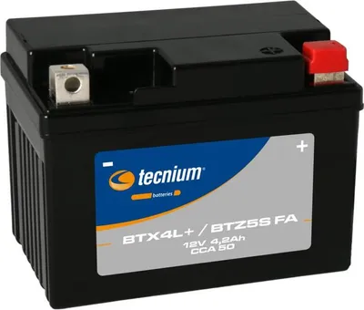 Obrázek produktu pro Bezúdržbová baterie TECNIUM aktivovaná z výroby - BTX4L+/BTZ5S