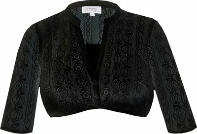 Produktbild von Dirndlbluse Ginger-Linda Halbarm schwarz 40