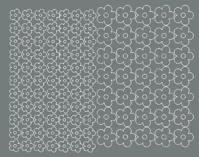 Immagine prodotto di Adesivi per caschi da bicicletta, fiori, 112 pezzi, grigio opaco