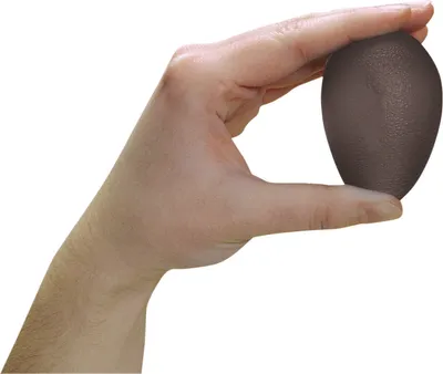 Produktbild von Squeeze Egg Handtrainer Fingertrainer Unterarmtrainer extra stark ANTHRAZIT