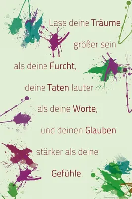Produktbild von Motivational - Poster - Lass deine Träume…