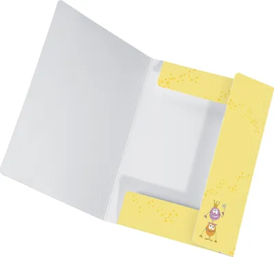 Produktbild von Falken Falken Sammelmappe LongLife, extrastark, ca. 700g/m²-Karton, A3, m. 3 Klappen u. Gummizug Monster