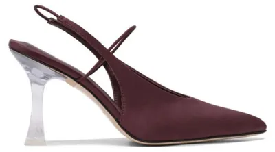 Image de Studio Amelia escarpins femme bordeaux en tissu - 40