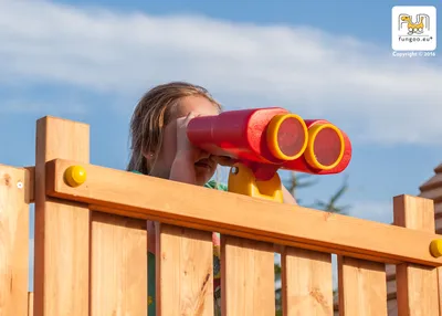 Produktbild von Zubehör für Fungoo Spielturm: Binoculars / Fernglas, rot/gelb, 26x29,5x16 cm; 00598