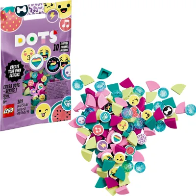 Produktbild von LEGO DOTs 41908 - Armband Ergänzungsset Smiley