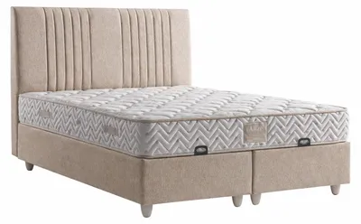 Image de Lit avec matelas, style moderne, lit avec rangement, matelas moelleux