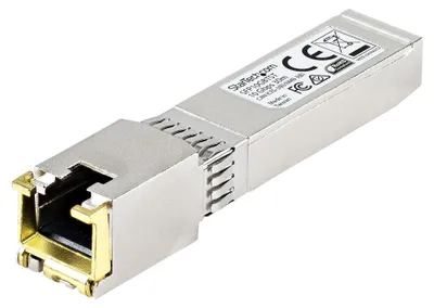 Produktbild von StarTech.com MSA Uncodiertes SFP+ Transceiver Modul - 10GBASE-T, Kupfer, 10000 Mbit/s, SFP+, 30 m, IEEE 802.3an, 10GBASE-T