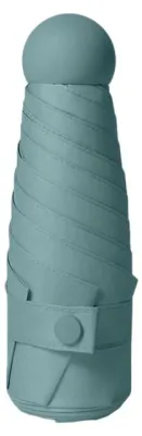 Produktbild von Mini-Reiseschirm, leichter, windfester und tragbarer Schirm, kompakter Sonnenschirm mit 99 % UV-Schutz für Damen und Herren, Grün