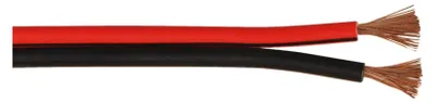 Produktbild von Lautsprecherkabel rot;schwarz 10 m Rolle, Querschnitt 2 x 2,5 mm², CCA