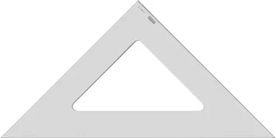 Produktbild von MINERVA Zeichendreieck Hypotenuse: 500 mm 45 Grad