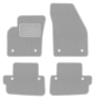 Immagine prodotto di Tappetini in moquette per Volvo C70 II 2005-2013 (coupé) – set 4 pezzi, grigi, su misura – Wielganizator OSLO