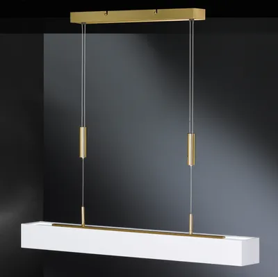 Produktbild von Honsel Rune Pendelleuchte - 30 Watt, Farbe: messing poliert; 67631