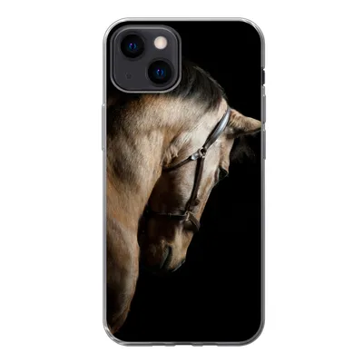 Produktbild von MuchoWow® Handyhülle Schutzhülle Hülle für iPhone 13 mini Pferde - Halfter - Schwarz Silikon Softcase Handy Hülle - Softcase