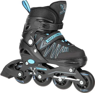 A single inline skate is shown against a white background.