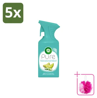Produktbild von 5 x Air Wick Pure Raumspray - Melone & Gurke - 250 ml - Sparpackung - 5 Stücke