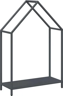 Produktbild von vidaXL Brennholzregal Anthrazit 60x25x90 cm Kaltgewalzter Stahl