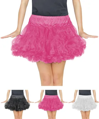 Produktbild von pinkes  Damen Tutu für Ballet Fasching Karneval Tüll Rock kurz pink