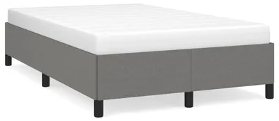 Produktbild von vidaXL Bettgestell ohne Matratze Dunkelgrau 120x190 cm Stoff