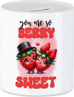 Produktbild von You Are So Berry Sweet Erdbeeren Paar Liebe Spruch Spardose