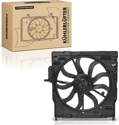 Obrázok produktu pre Frankberg 1x ventilátor chladenia motora s rámom ventilátora chladiča BMW E70 3.0d 3.0sd xDrive30d E71 E72 2006-2014
