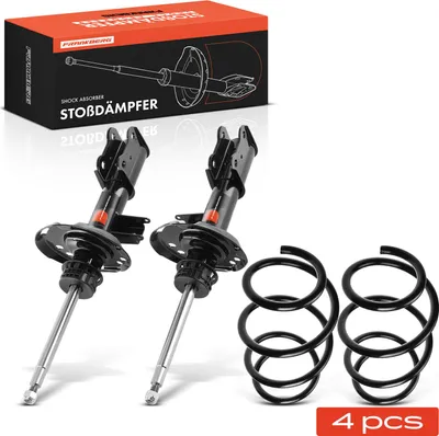 Image de Frankberg 2x ressorts de suspension+2x amortisseurs à gaz avant pour Mercedes-Benz Classe A W176