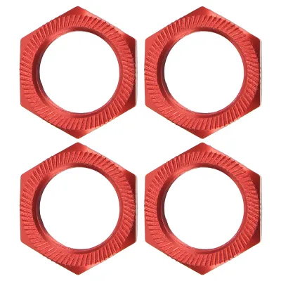 Imagen del producto de Tuerca hexagonal para eje de rueda de 24 mm, tuerca hexagonal para eje de rueda de 24 mm, tuerca hexagonal para eje de rueda de aleación de aluminio, tuerca hexagonal para rueda de coche a control remoto, tuercas para ruedas de coche a control remoto, piezas para coche a control remoto