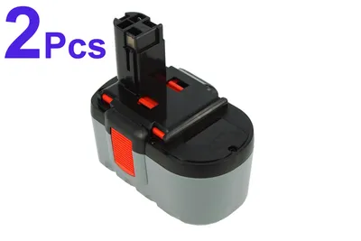 Immagine prodotto di 2 batterie da 3000mAh a 24V per utensili Bosch GSA 24 VEF, GSB 24 VE-2, GSB 24 VE-2/N, GSR 24 VE-2, codici 2 607 335 561, 2607335561