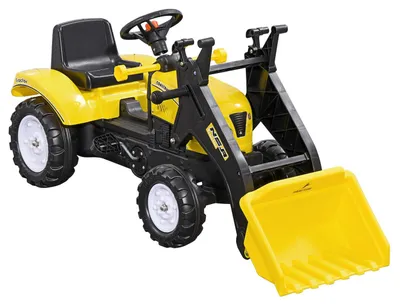 Produktbild von Sitzbagger Aufsitzbagger Mit Schaufel Für 3-Jährige, Trettraktor, Rutscherfahrzeug, 114X41X54Cm