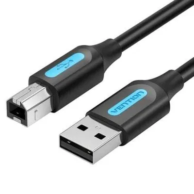 Image de Vention COQBH Câble d'imprimante USB 2.0/ USB Type-B mâle - USB mâle/ 480Mbps/ 2m/ Noir