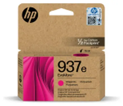 Zdjęcie produktu dla HP Oryginalny purpurowy tusz 937e EvoMore, Wysoka (XL) wydajność, Purpurowy, 1 szt., 1650 stron(y), Jednopak
