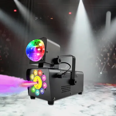 Produktbild von 500W kouřový stroj s dálkovým ovládáním Disco Ball 9 světel DJ Party kouřový efekt Stage Light Stage Effect