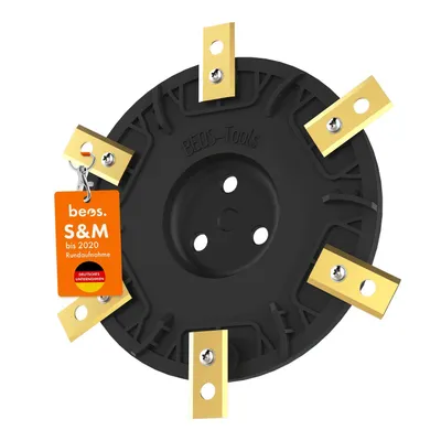 Immagine prodotto di beos® Disco di taglio tuning per robot tosaerba premium per 6 lame - Worx Landroid S&M (fino all'anno di produzione 2020) - disco di taglio rinforzato in fibra di vetro Ø 146 mm - rotondo
