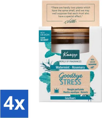Immagine prodotto di Kneipp - Candela profumata - Dite addio allo stress - Acqua di menta e rosmarino - 20 ore di autonomia - Value pack - 4 pezzi