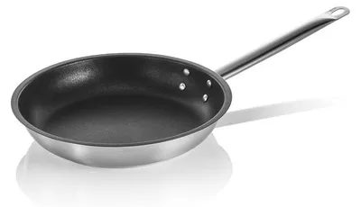 Image de WAS Germany Poêle à frire avec revêtement antiadhésif PTFE Cookware 21, Ø 32 cm, acier au nickel-chrome 18/10