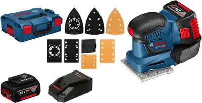 Obrázek produktu pro Bosch GSS 18V-10, Vibrační bruska, Přezka / suchý zip, 11000 oscilací/min, 22000 oscilací/min, 1,6 mm, 80 dB