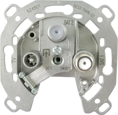 Produktbild von Televes 524501, SAT + TV + Radio, 1 dB, Metallisch, 0.5 A, 70 mm, 36 mm