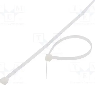 Imagen del producto de 100 bridas de sujeción, ancho: 4,8 mm, resistencia: 222 N, modelo FIX-S-4.8X185/N. Longitud: 185 mm