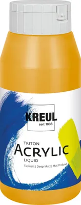 Produktbild von KREUL 17004, Gelb, Acrylfarbe, Flüssigkeit, 750 ml, 1 Stück(e)
