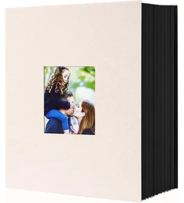 Produktbild von Fotoalbum Leinen 10x15cm 1000 Fotos Hochformat Beige XXL