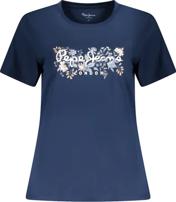 Produktbild von Damen T-Shirt Blau - Kurzarm, Weit Geschnitten, 100% Nachhaltige Baumwolle