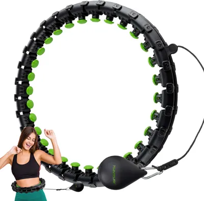 Obrázok produktu pre Tunturi Hula Hoop, Hula Hoop pre dospelých a začiatočníkov, nastaviteľná obruč na chudnutie a fitness