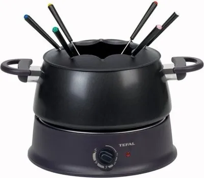 Produktbild von Tefal Fondue Base Ronde EF3000, 6 Person(en), Schwarz, Silber, 1,9 m, 1200 W, 215 mm, 300 mm