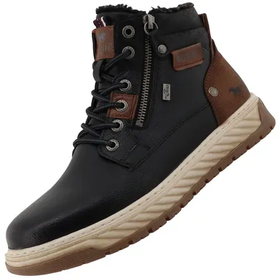 Immagine prodotto di Stivali da uomo Mustang, modello Tex, foderati, colore nero, taglia 36M0011001-black