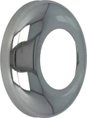 Produktbild von tecuro DESIGN-Hahnrosette 1 Zoll Ø 34 mm x Ø 67 mm x 5 mm, Messing verchromt