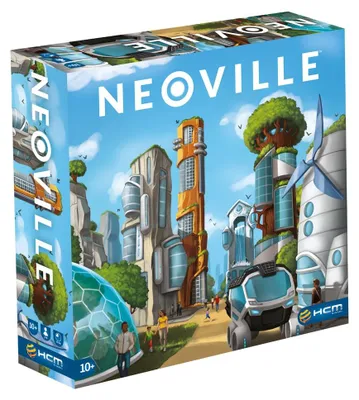 Produktbild von HCM Kinzel - Neoville - für visionäre Architekten, die ultimative naturverbundene Stadt der Zukunft - Städtebauspiel, Strategiespiel - ab 2 Spieler ab 10 Jahren