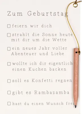 Produktbild von Räder Ankreuzkarte Zum Geburtstag