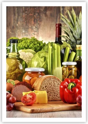 Produktbild von Poster - Poster ohne Rahmen - Lebensmittel Gemüse Brokkoli Fleisch - 70x100 cm - Wand Bild - Wanddeko - Wandbilder - Kunstposter - Wandposter - Bilder - Kunstdruck - Wandbild - P2XPA70x100-3182
