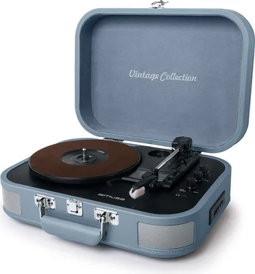 Image de Platine vinyle stéréo 3 vitesses 33/45/78t avec bluetooth - Muse - MT201BVB -