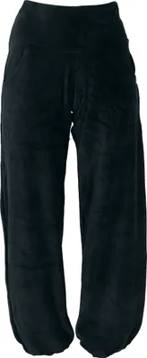 Produktbild von Boho Samt Pluderhose, Wohlfühlhose, Yogahose - Schwarz, Damen, Baumwolle,Polyester, Größe: XL